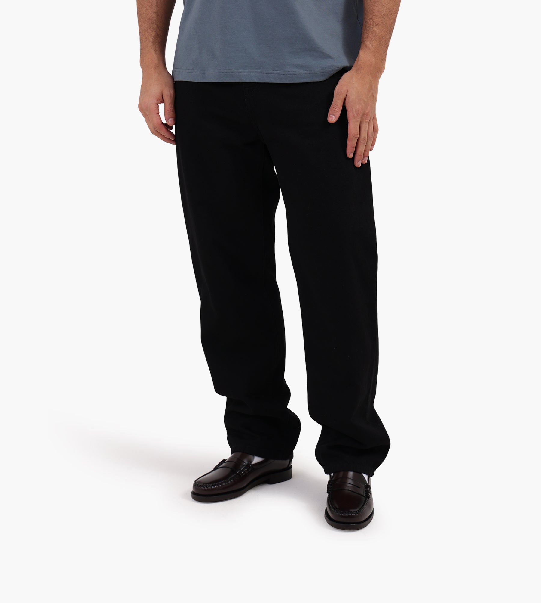 Carhartt WIP Aaron Pant Denim Black Rinsed