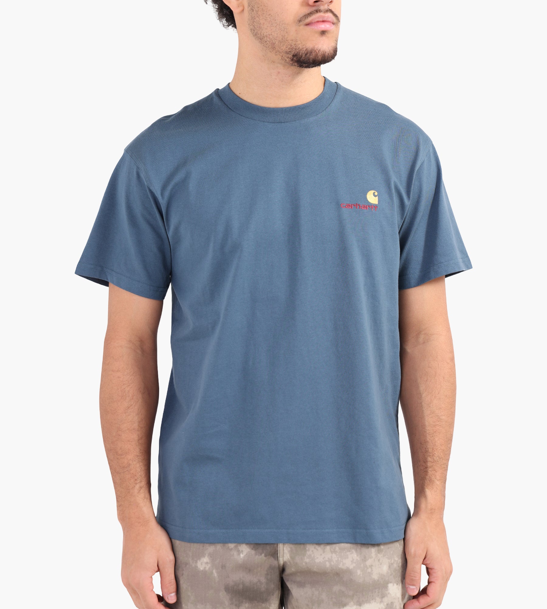 Carhartt WIP American Script T-Shirt Office Blue