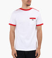 Lacoste 1HT1 Men's T-shirt White Red