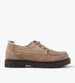 Birkenstock Highwood Moc Lace Low Suede Leather Gray Taupe