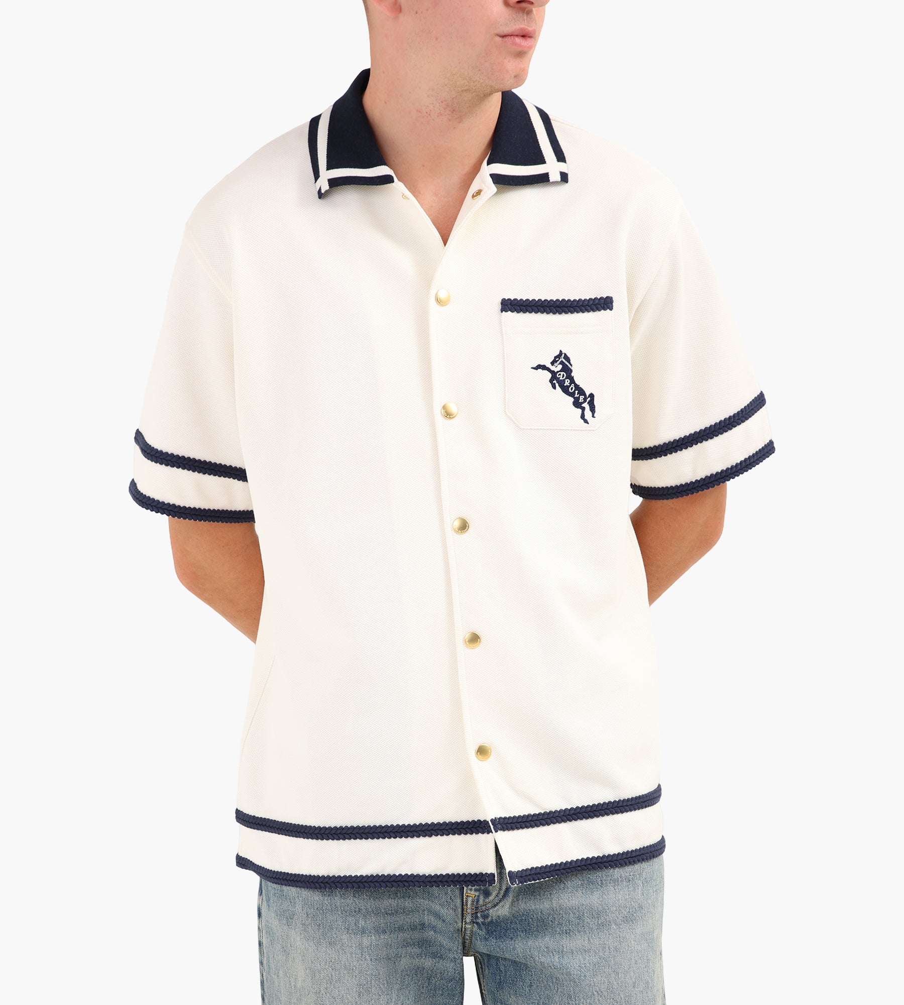 Drôle de Monsieur La Chemise Piquèe Cheval Tofu