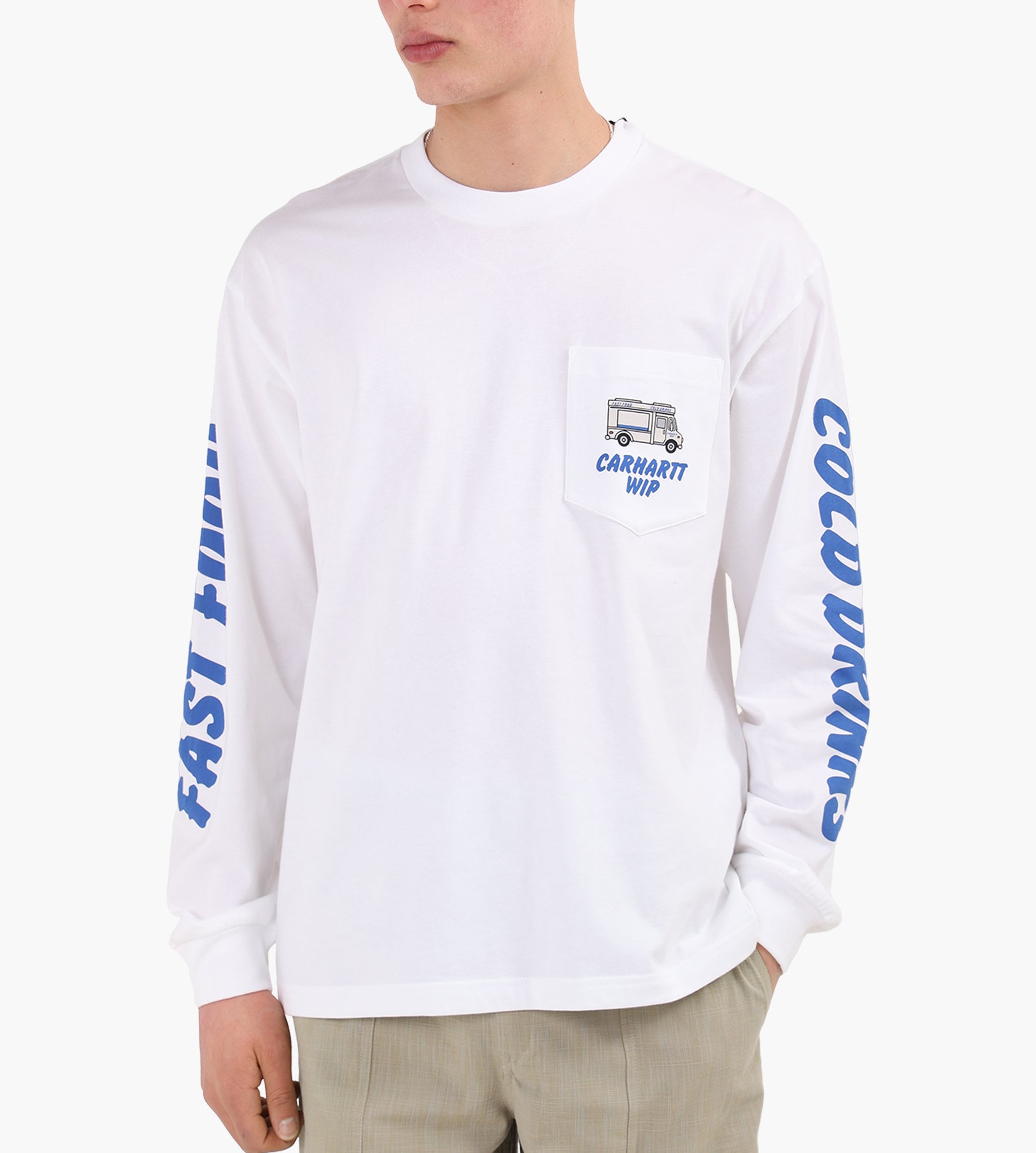 Carhartt WIP Cold Drinks Longsleeve White