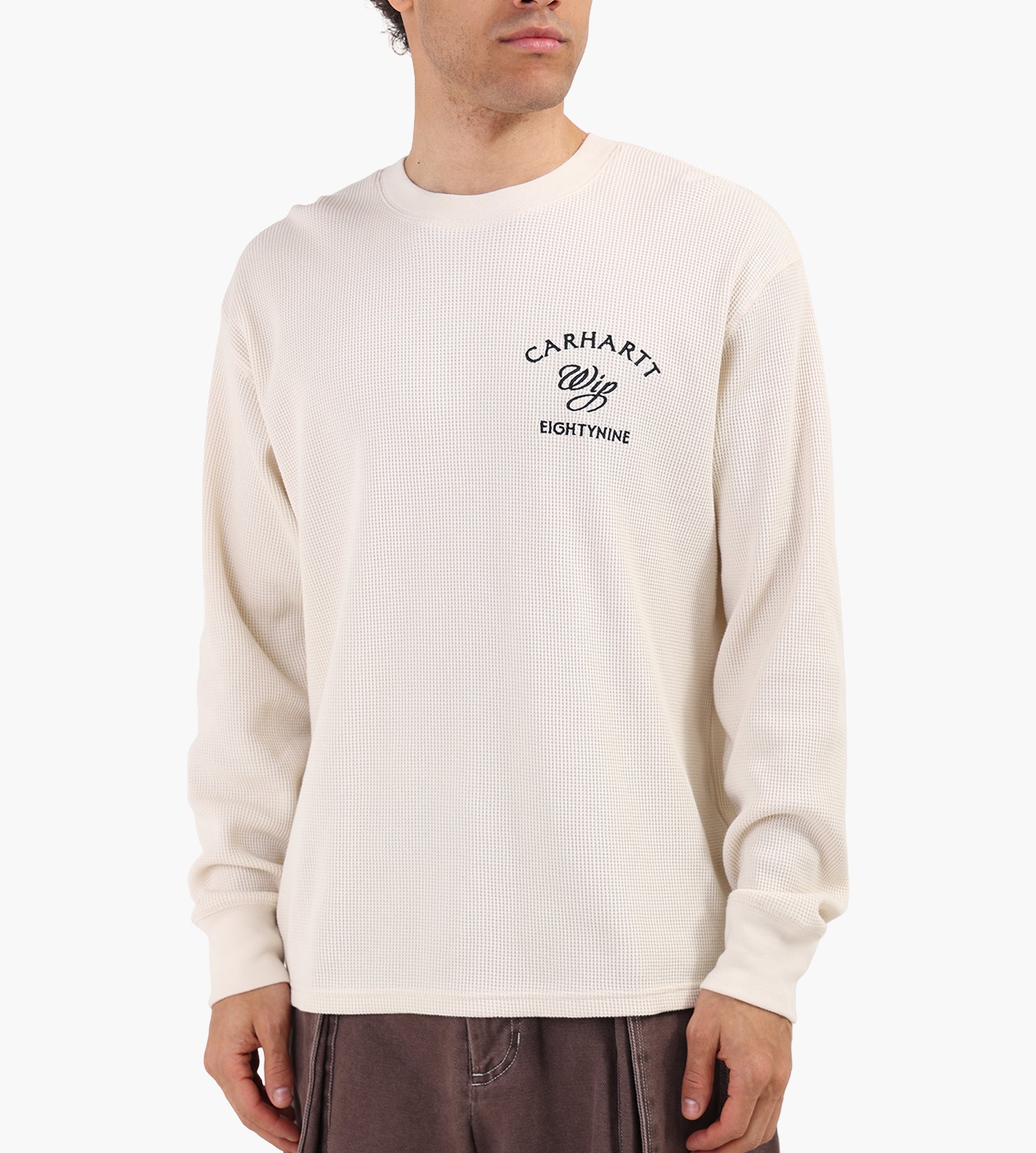 Carhartt WIP Eightynine Waffle Longsleeve Natural Black