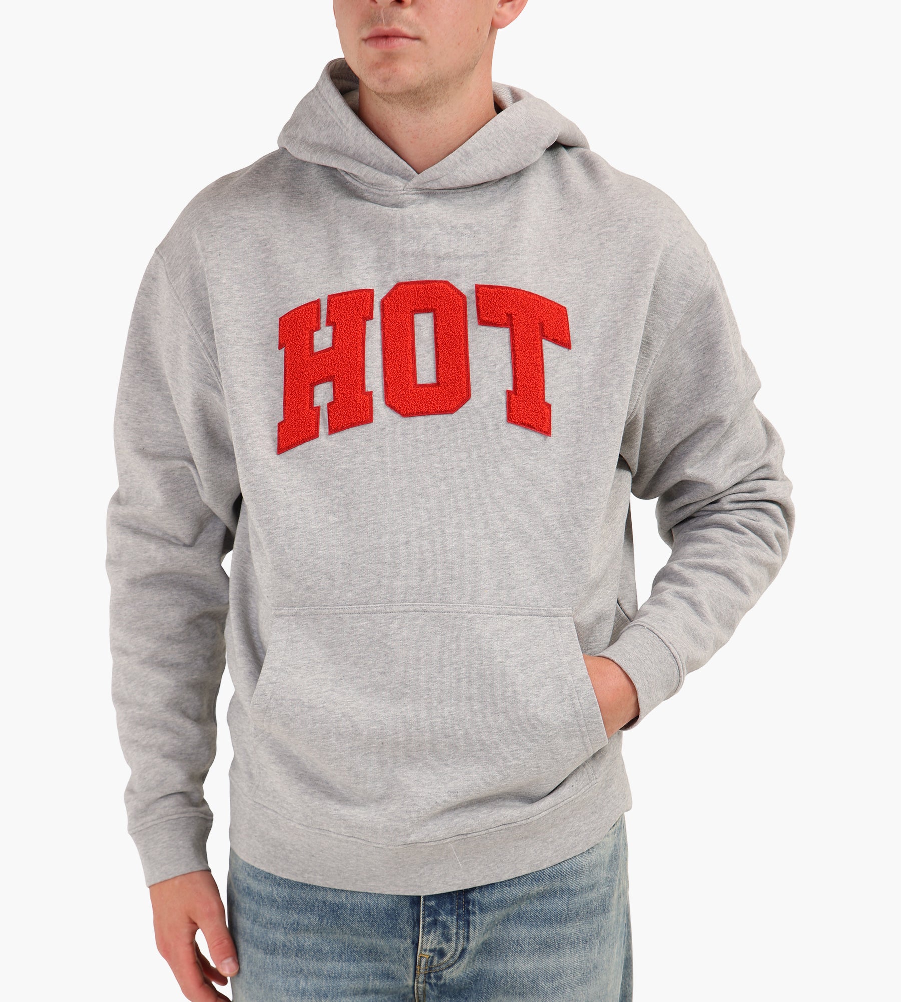 Carne Bollente Carne University Hoodie Melange Grey