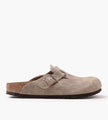 Birkenstock Boston Soft Footbed Suede Leather Taupe