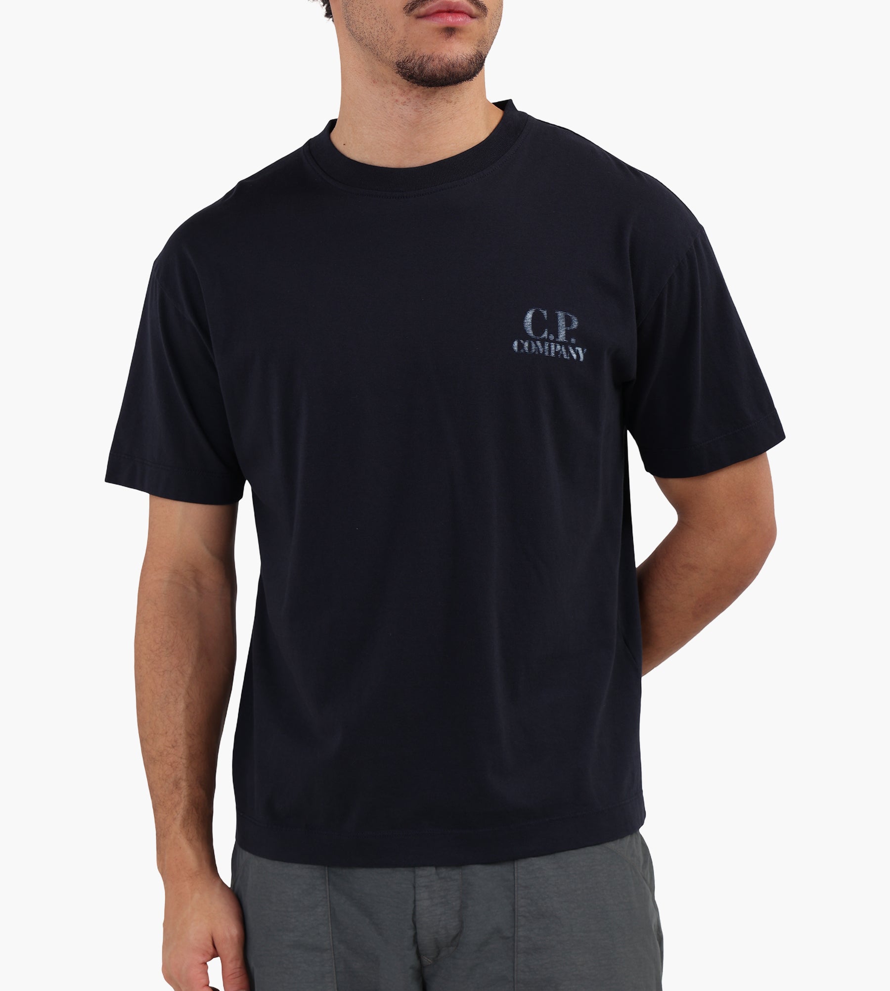 C.P. Company 30/1 Jersey Comfort Logo T-Shirt Total Eclipse