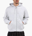 Carhartt WIP Hooded WIP Label Sweat Jacket Ash Heather