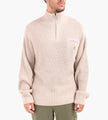 Carhartt WIP Detroit Half Zip Sweaterer Fleur De Sel