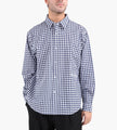 New Amsterdam Surf Association Beach Shirt Poplin Navy Check