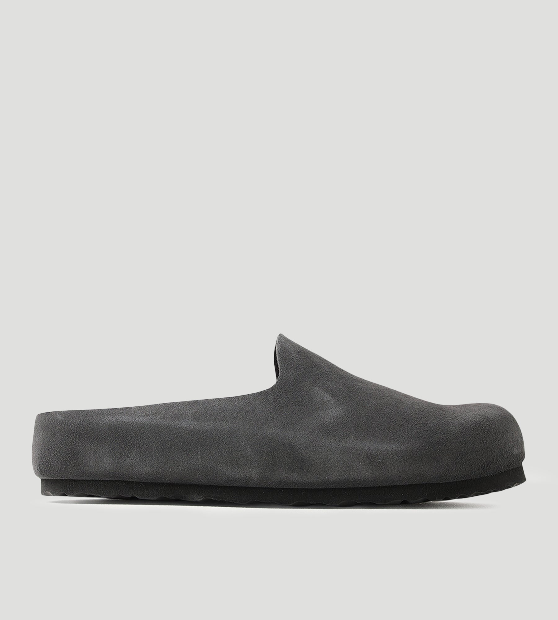 Birkenstock Amsterdam Wrapped Suede Leather Charcoal