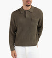 Obey Obey Duane Polo Sweater Tea Leaf