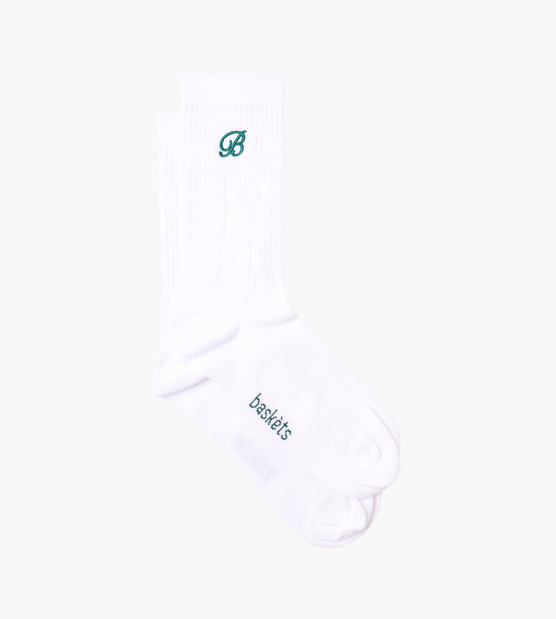 Baskèts Socks White Green