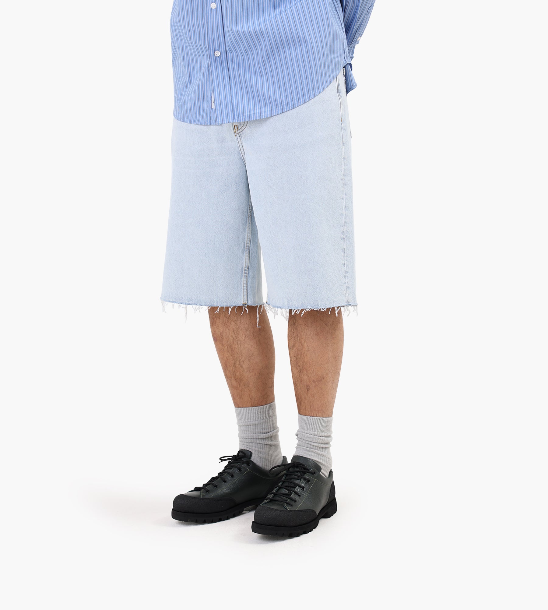 Won Hundred Kayce Soft Blue Denim Shorts Soft Blue