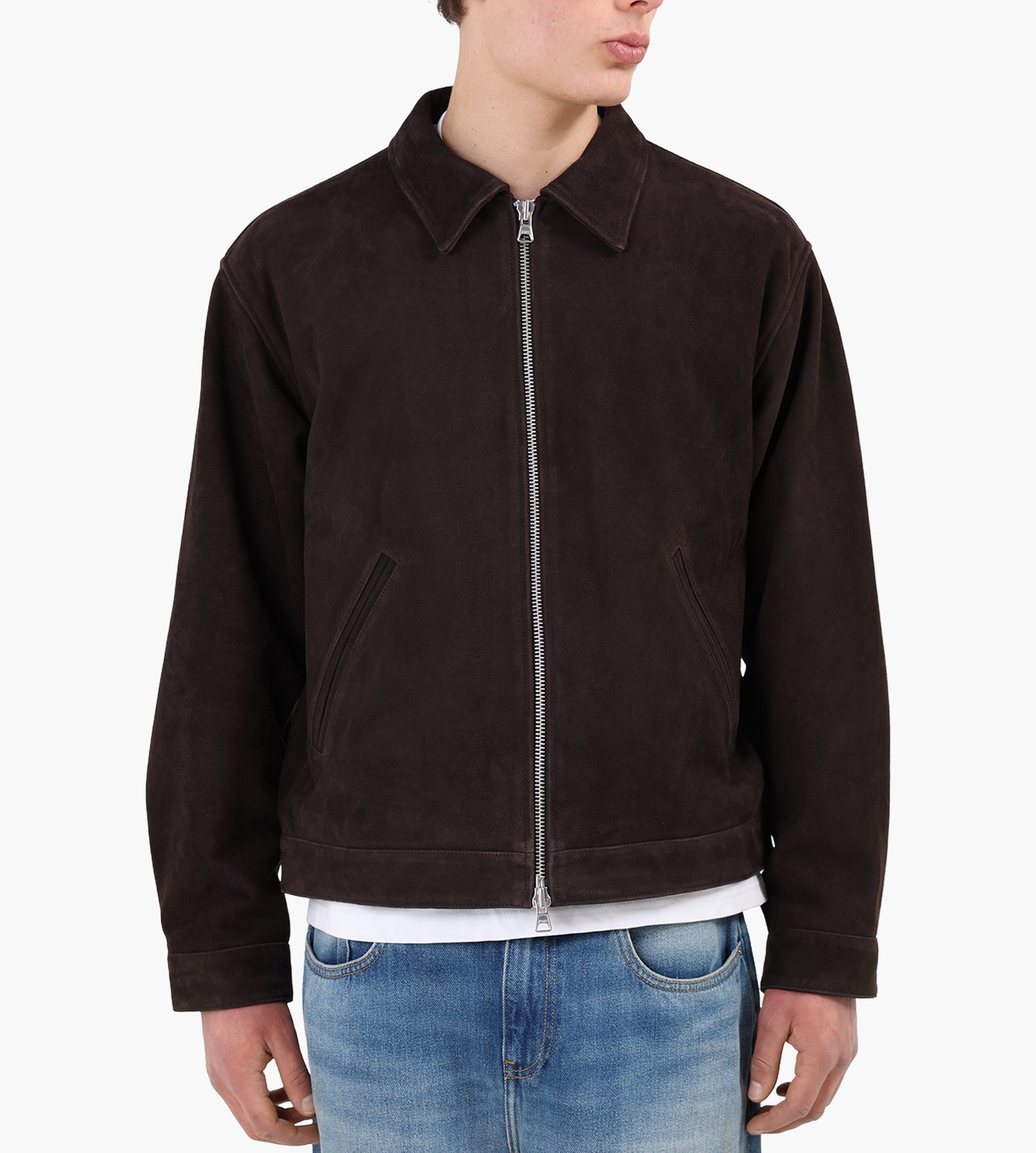 NN.07 Petrus Suede Jacket 80030 Deep Truffle