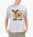 Wild Animals Goats Adult T-shirt Heather Grey