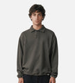 Norse Projects Hjartdal Brushed Diagonal Cotton Fleece Polo Beech Green