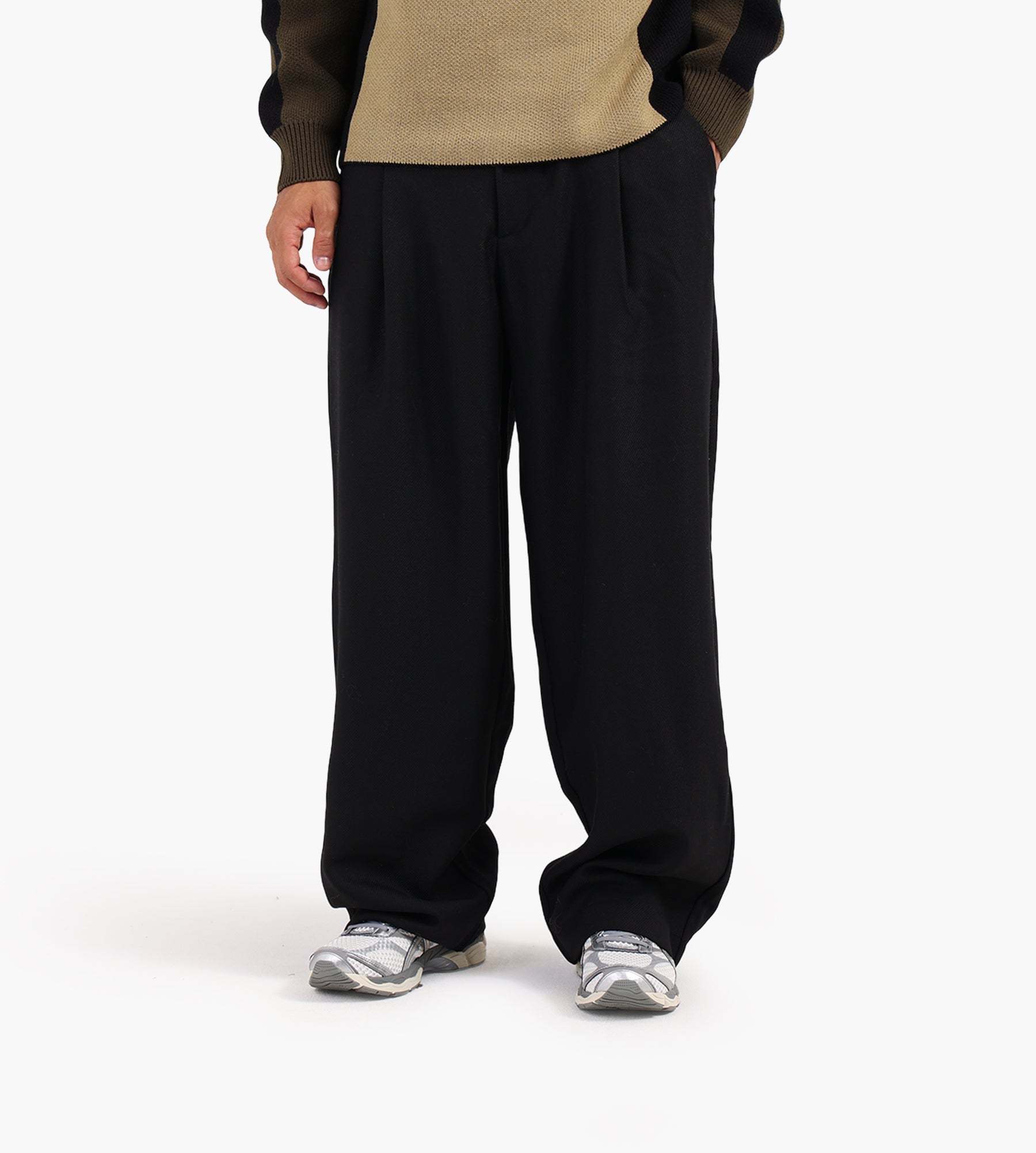 New Amsterdam Surf Association Wool After Trouser Black