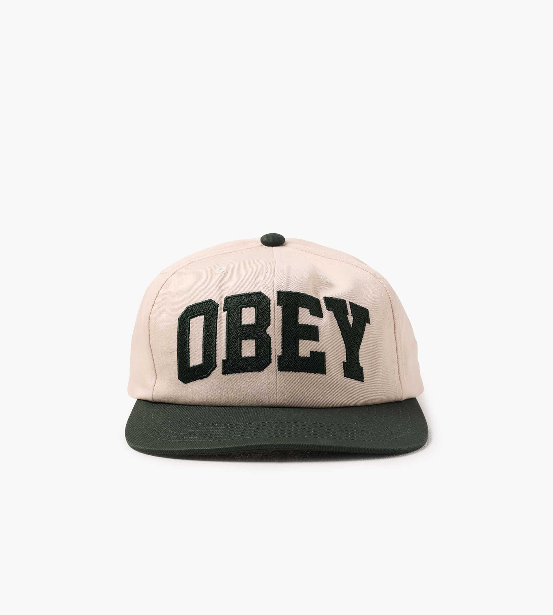 Obey Obey Collegiate 6 Panel Strapback Cedar Multi