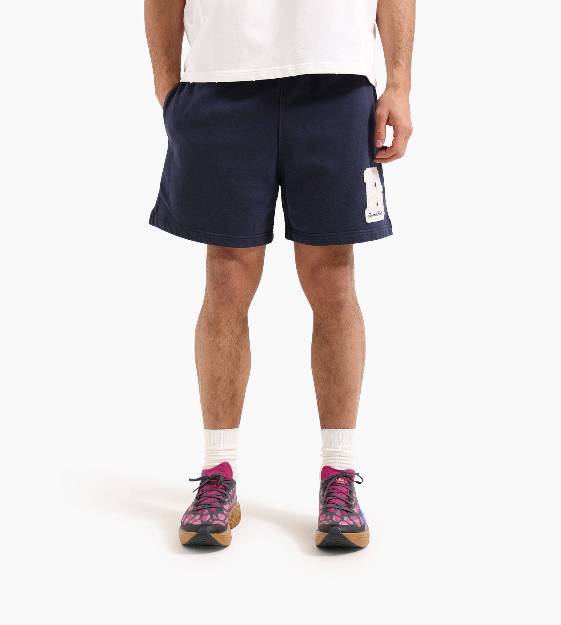 Bram's Fruit Varsity Jogger Shorts Midnight Blue