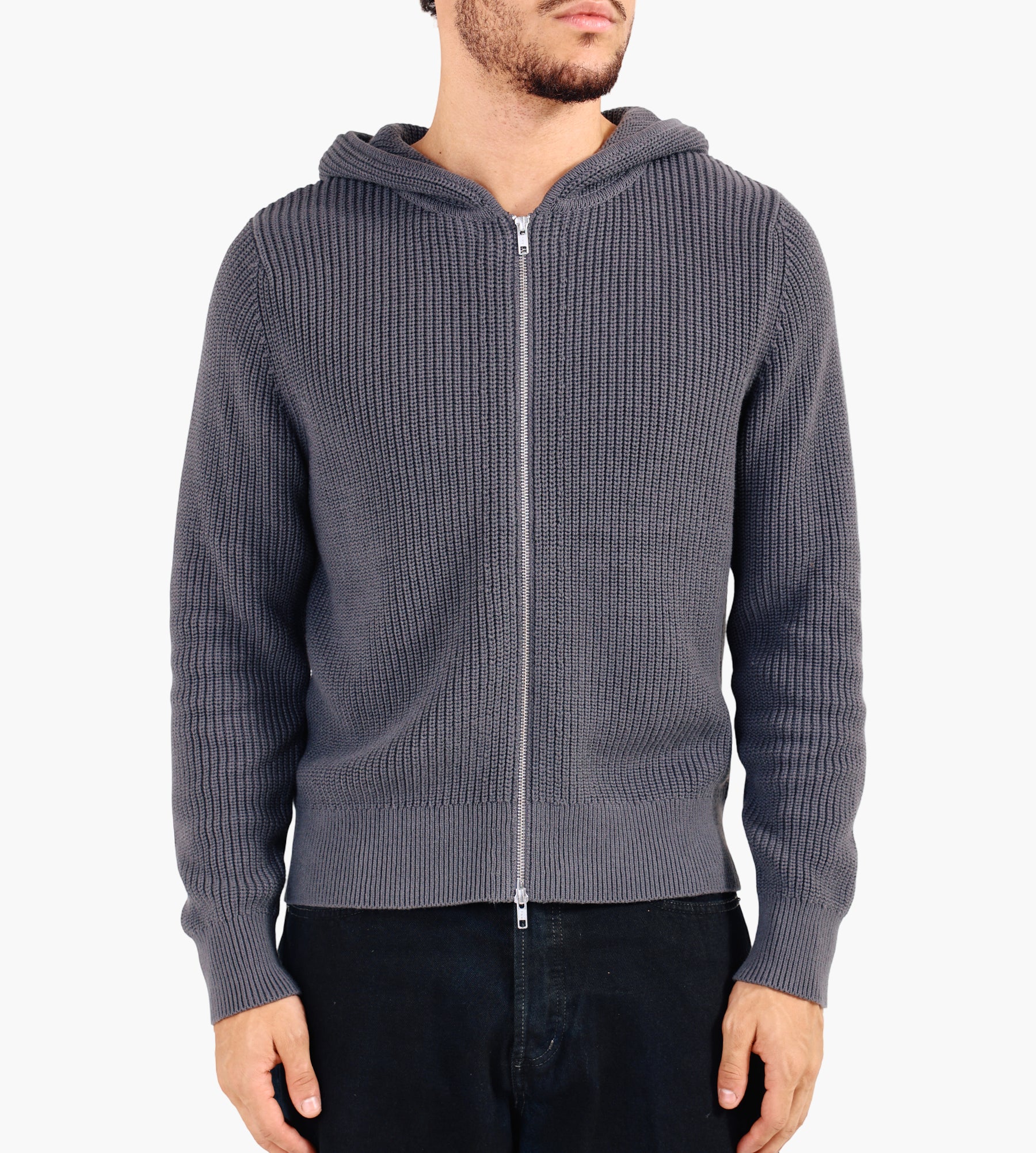 Won Hundred Glasgow Knit Hood M Blackened Pearl