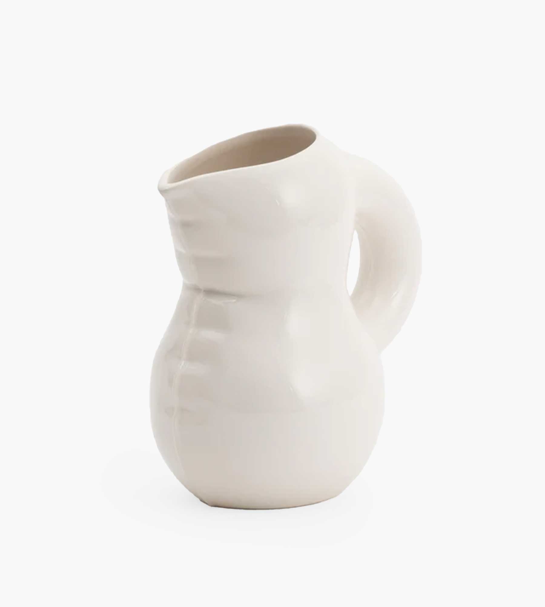 Home Studyo Jug Emily Bone White gloss