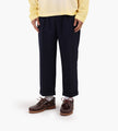 Drôle de Monsieur Pantalon Plis Cropped Laine Navy