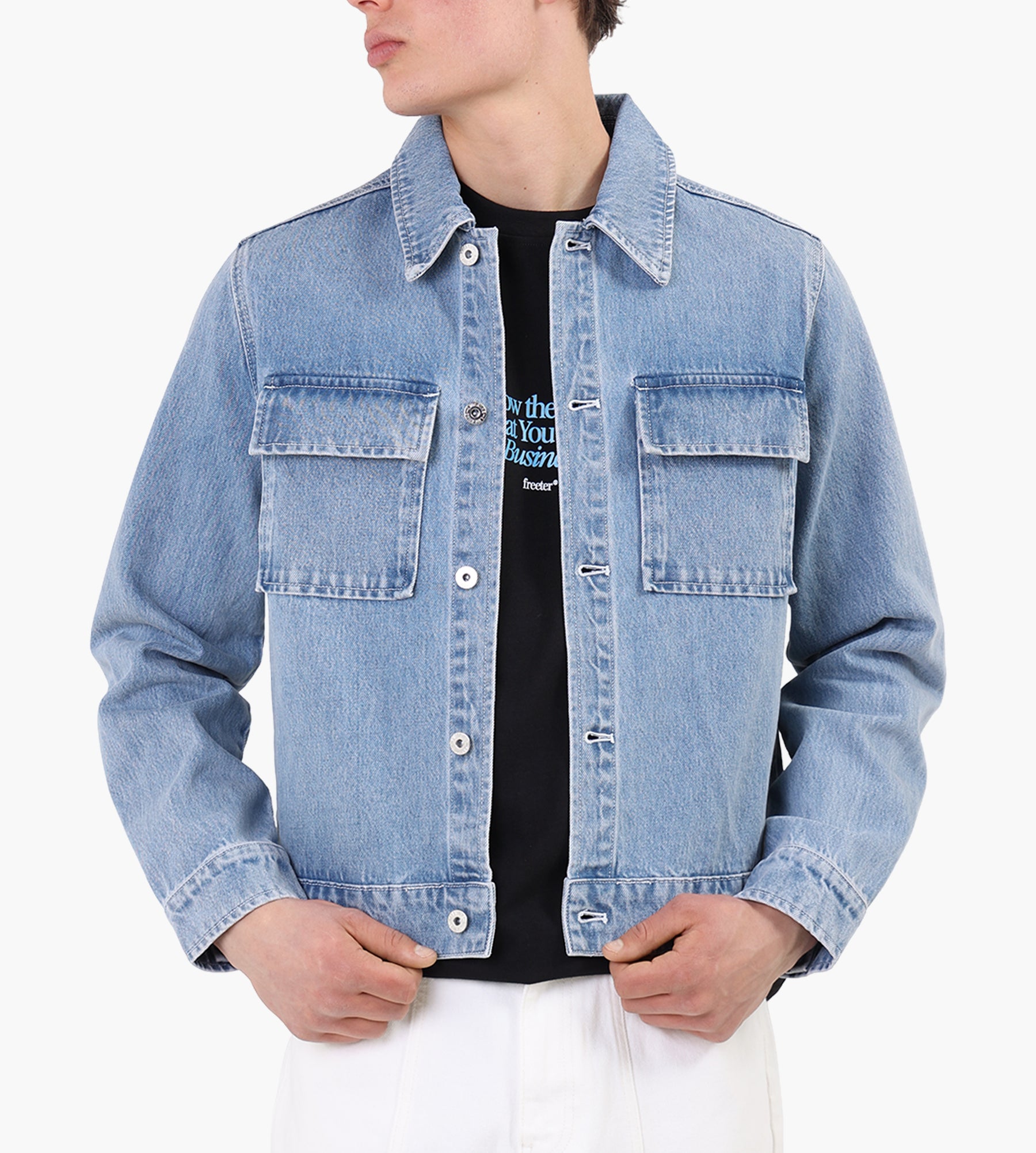 Libertine-Libertine Mind 3409 Overshirt Light Blue