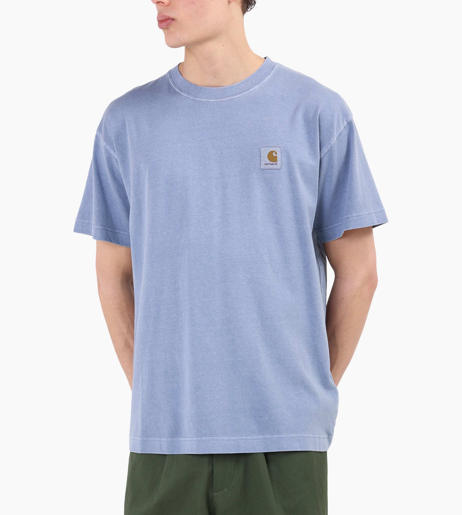 Carhartt WIP Nelson T-Shirt Gentle Blue Garment Dyed