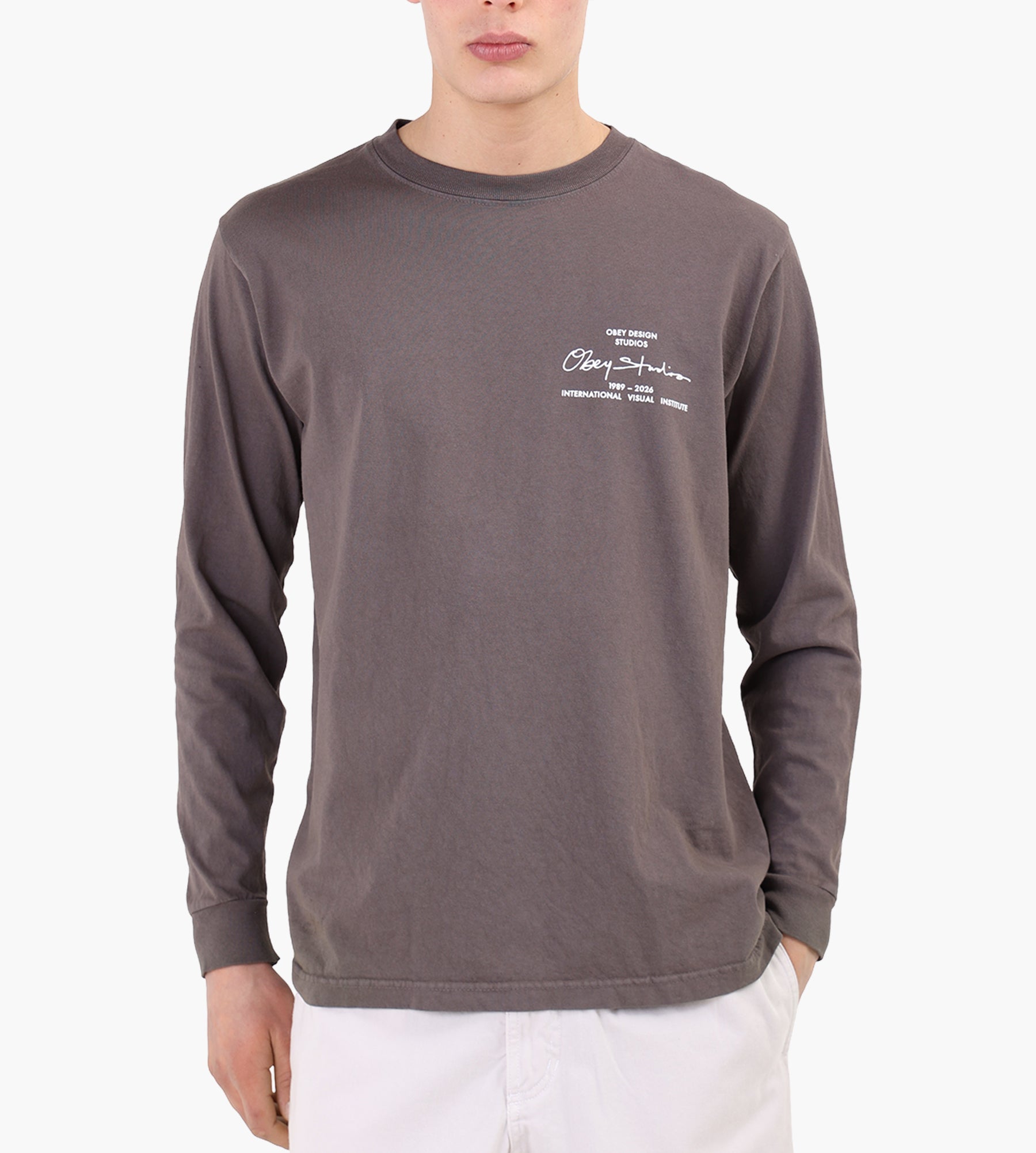 Obey Institute Longsleeve Pigment Dusty Black