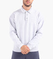 OLAF Tipping Detail Oversized Polo Heather Grey