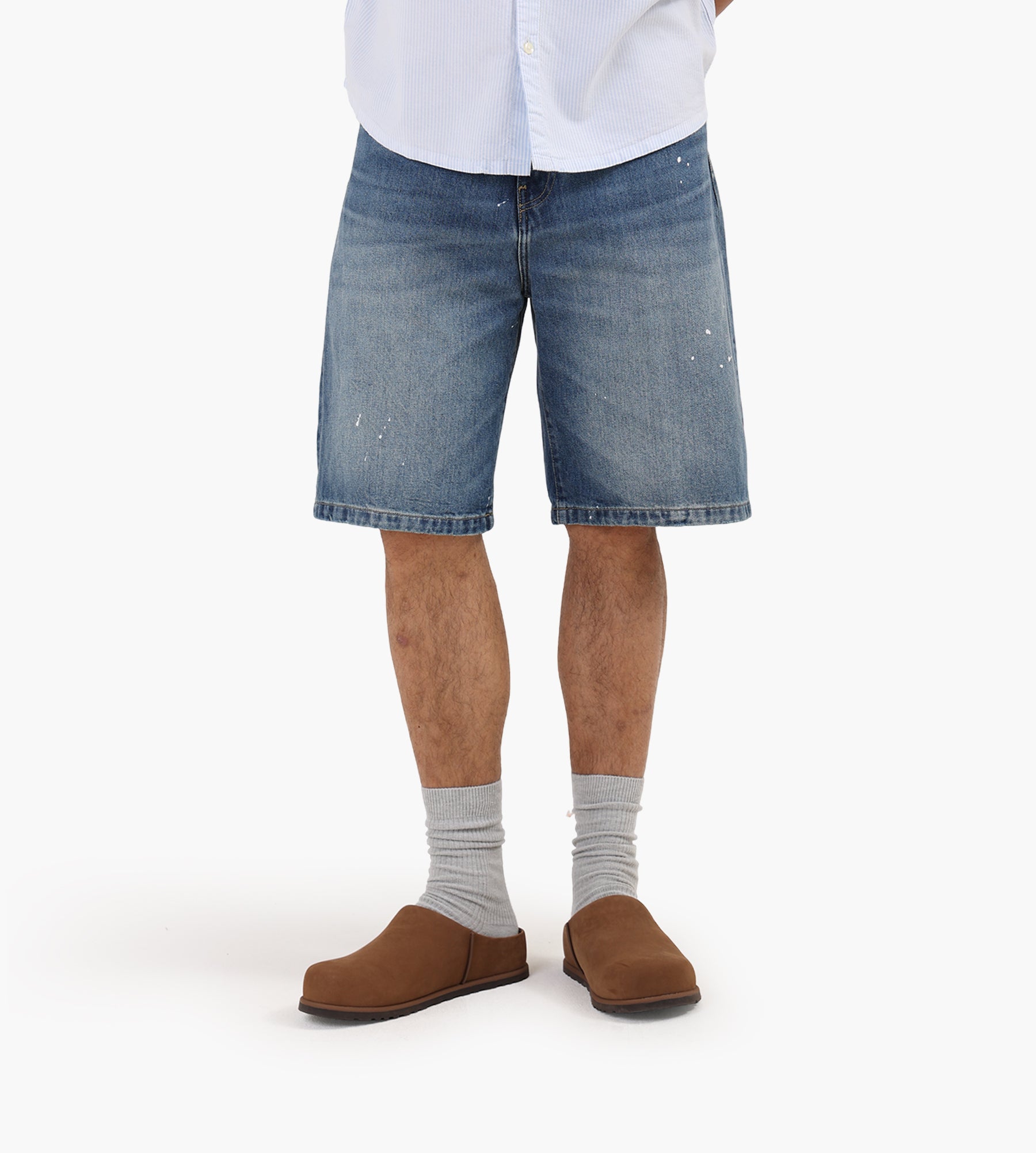 Carhartt WIP Landon Short Blue Destroy Wash