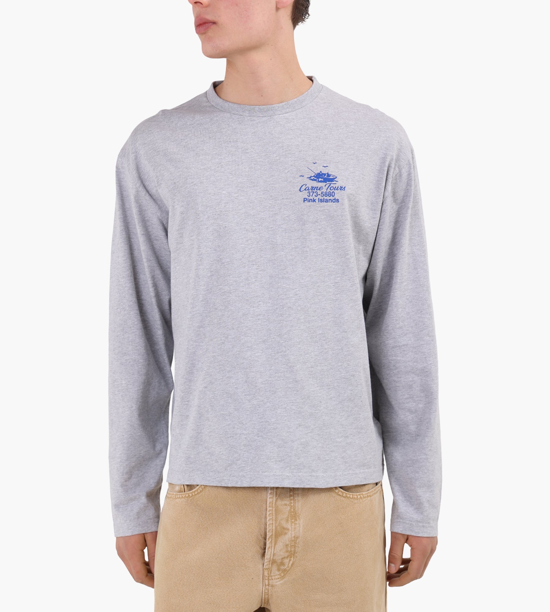 Carne Bollente Carne World Tour Longsleeve Melange Grey