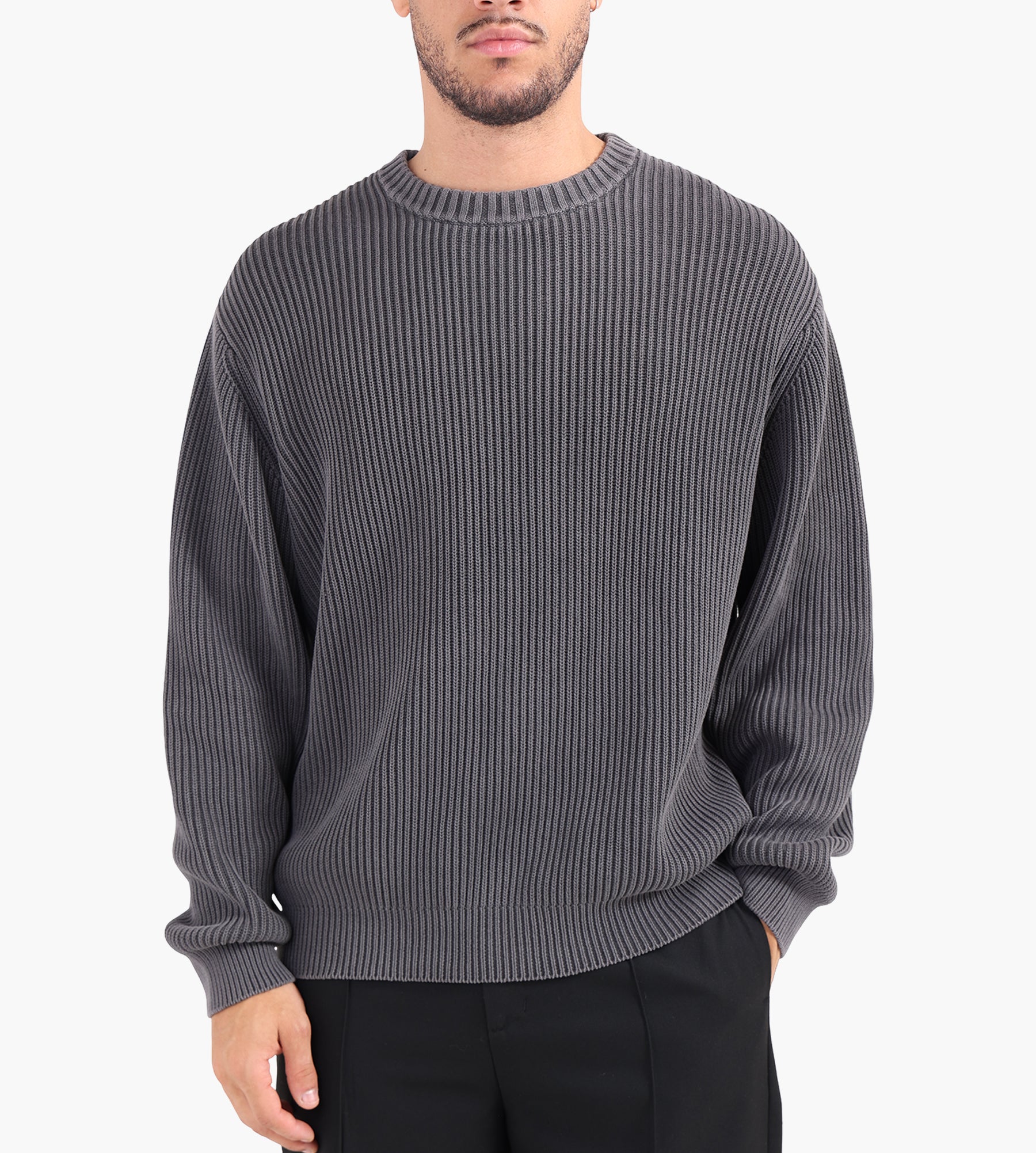 Gramicci Cotton Knit Sweater Grey
