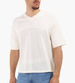 about:blank Knitted Baller Top Cotton Oat