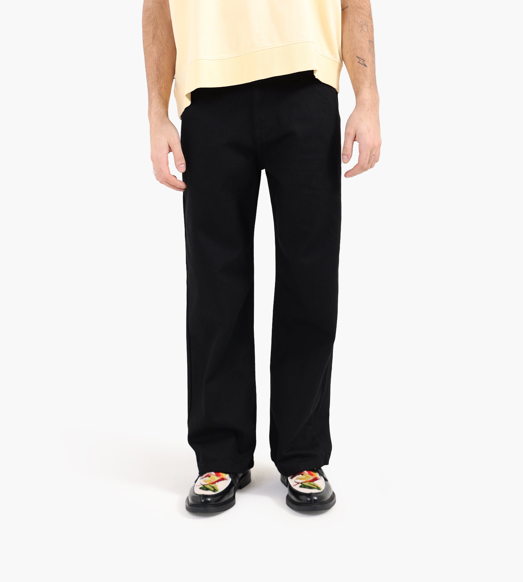 Arte Antwerp Circle Logo Pocket Pants Black - Arte Antwerp - Clothing