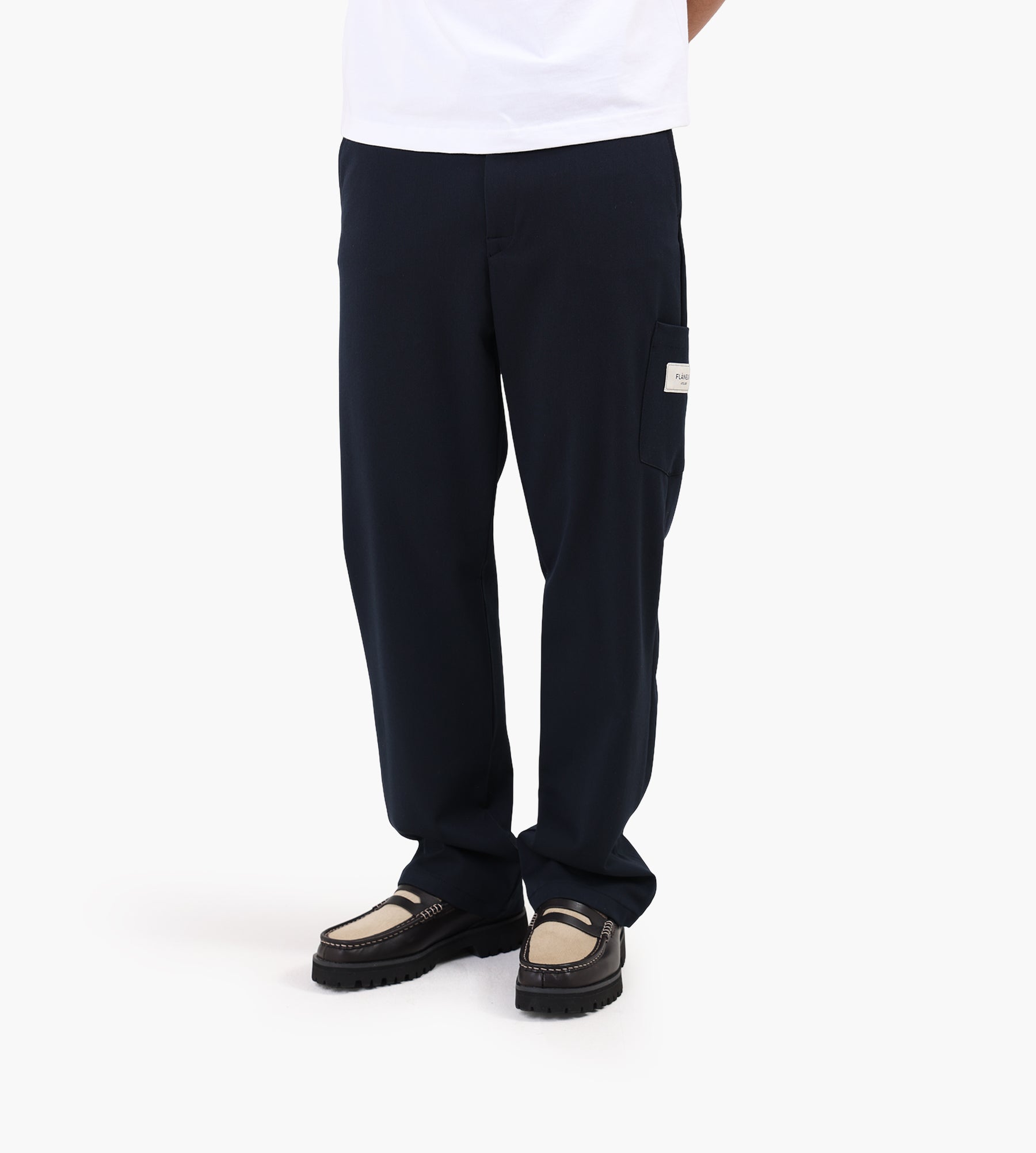 Flâneur Atelier Tailored Trousers Navy