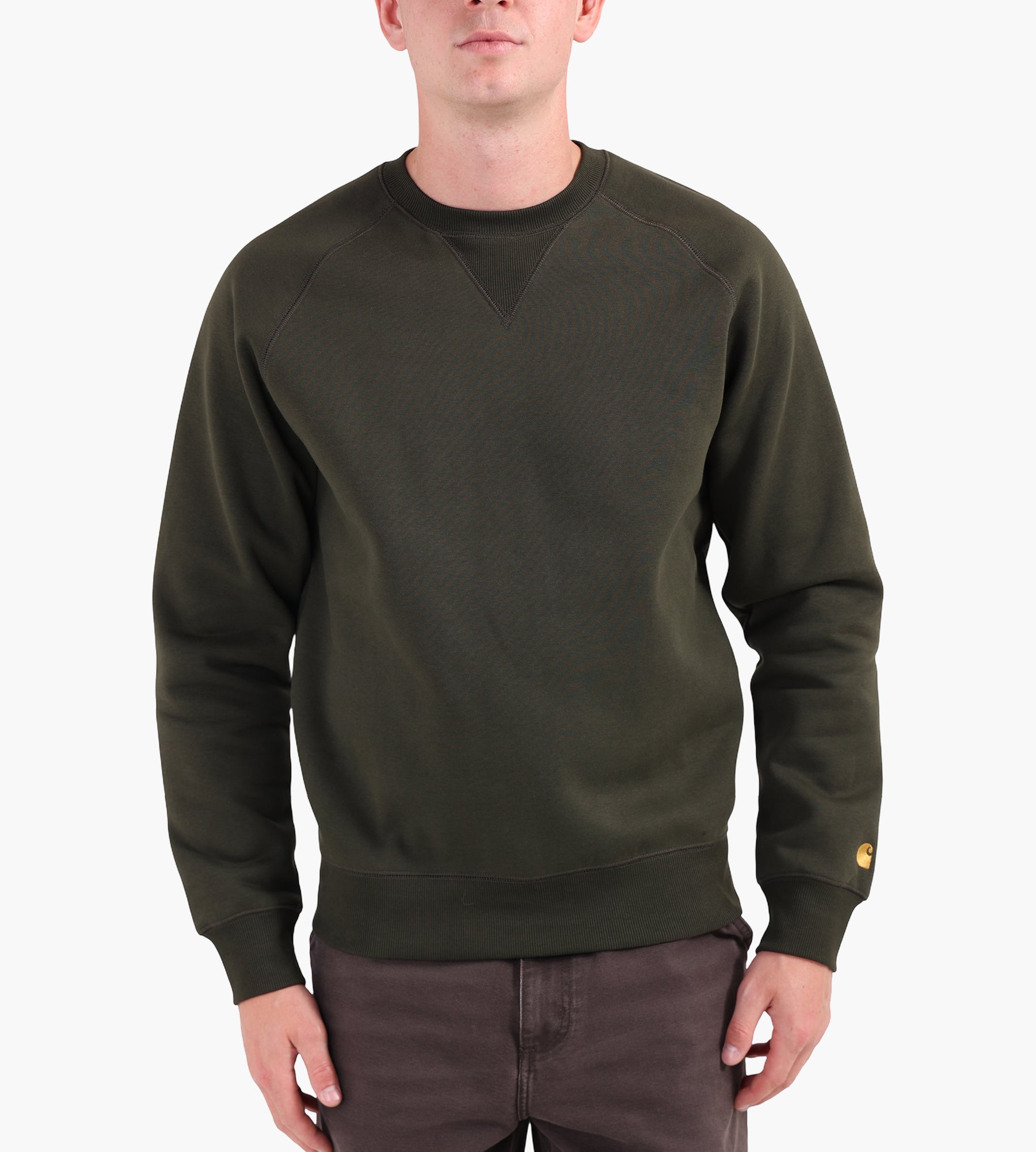 Carhartt WIP Chase Sweater Olive Gold