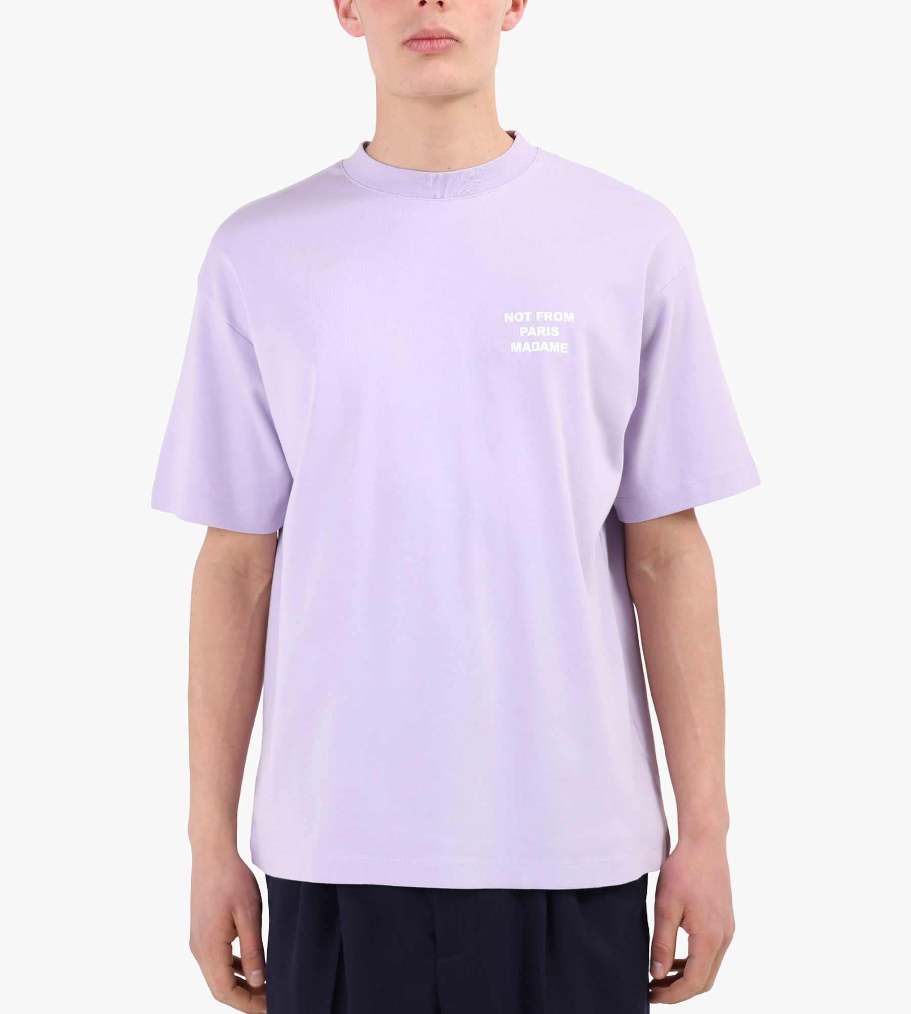 Drôle de Monsieur Le T-Shirt Slogan  Lavander