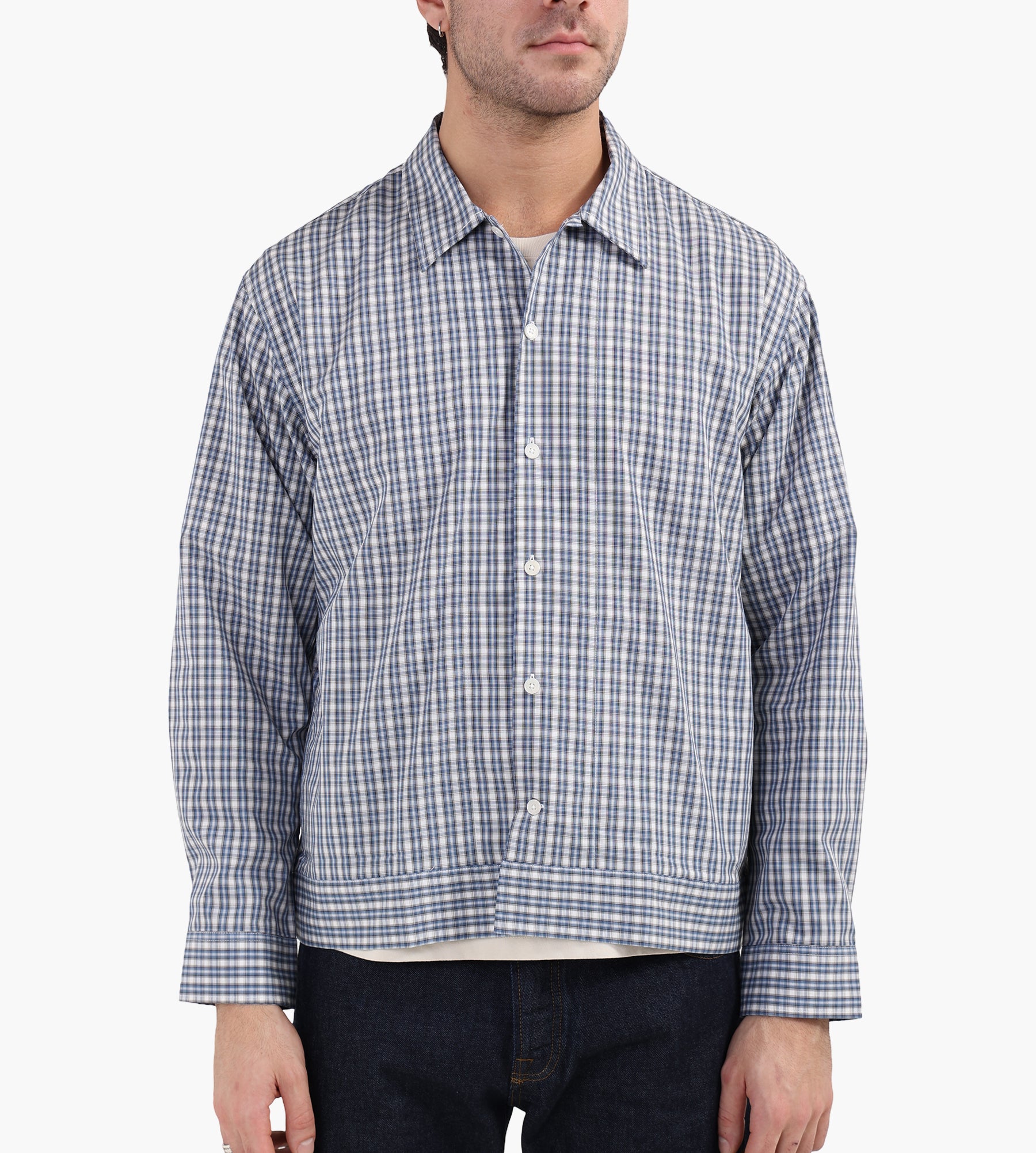 NN.07 Reed Shirt 5322 Blue Check - NN.07 - Clothing