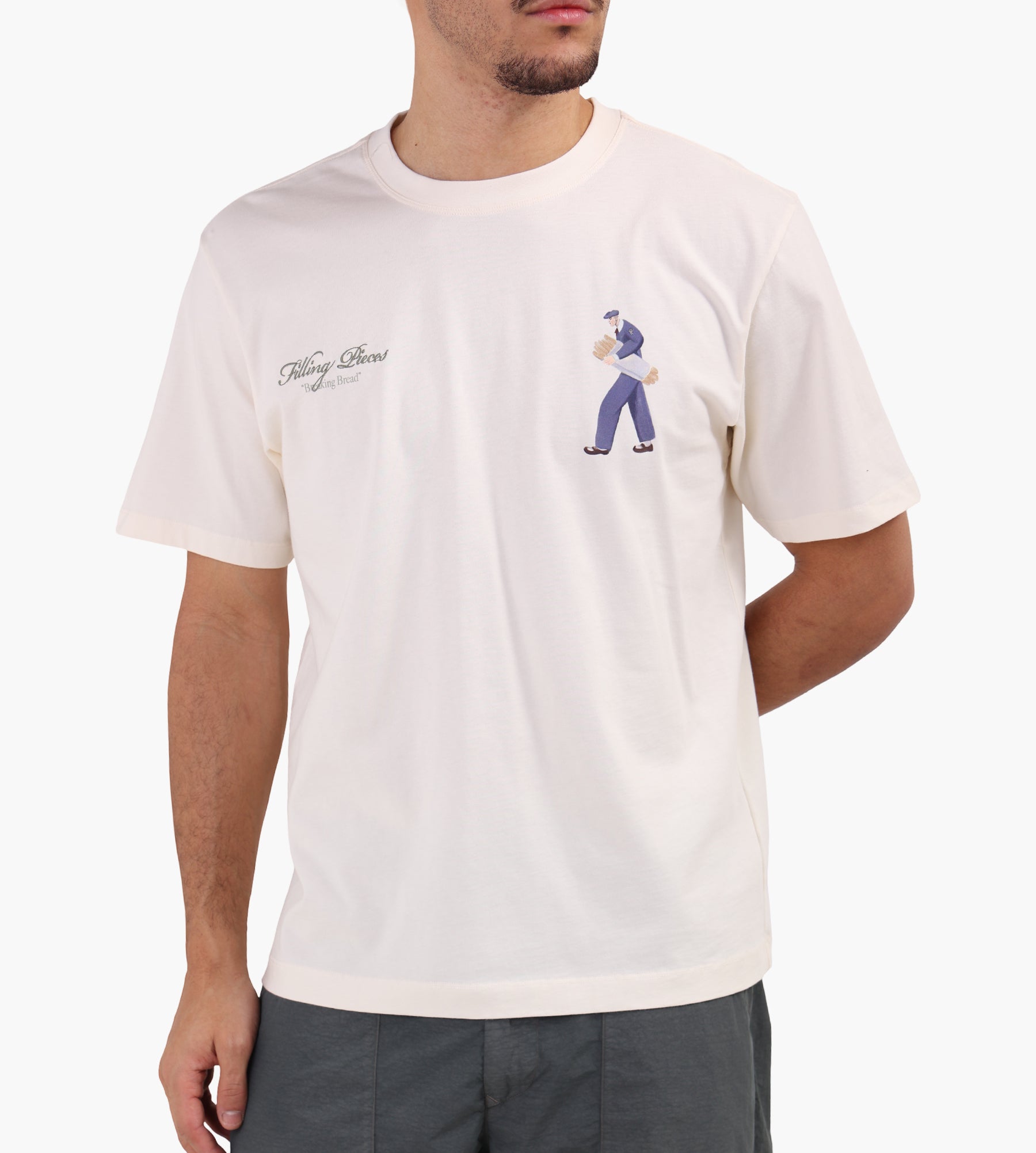 Filling Pieces T-shirt Bakery Antique White