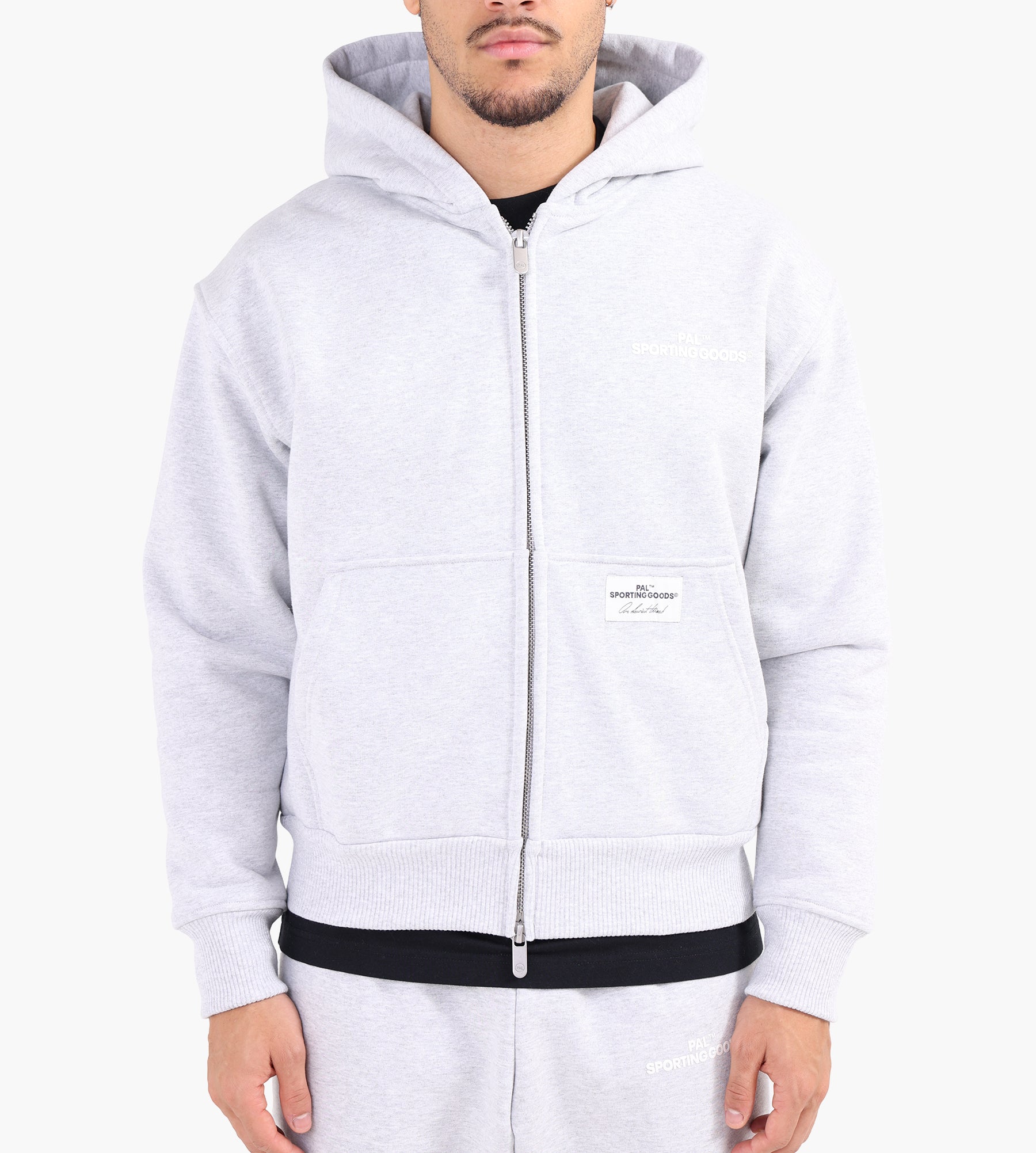 PAL Sporting Goods The Cyr Full Zip Hoodie Light Gray Marl