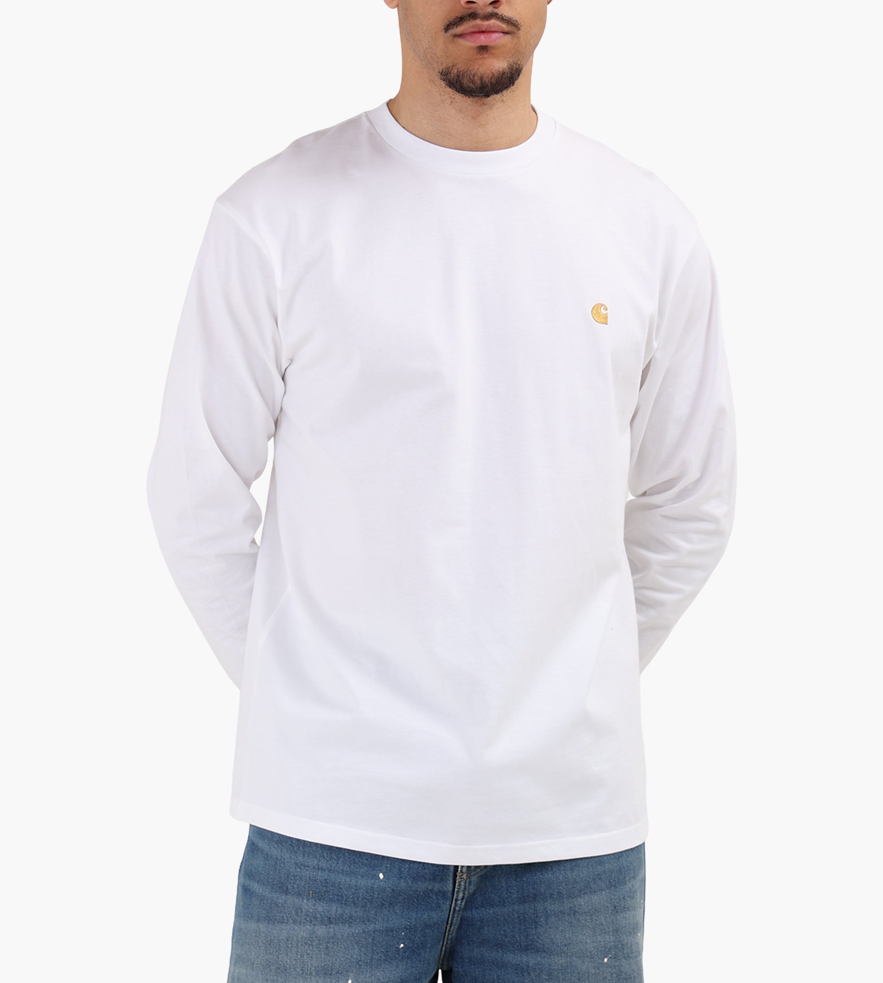 Carhartt WIP Longsleeve Chase White Gold