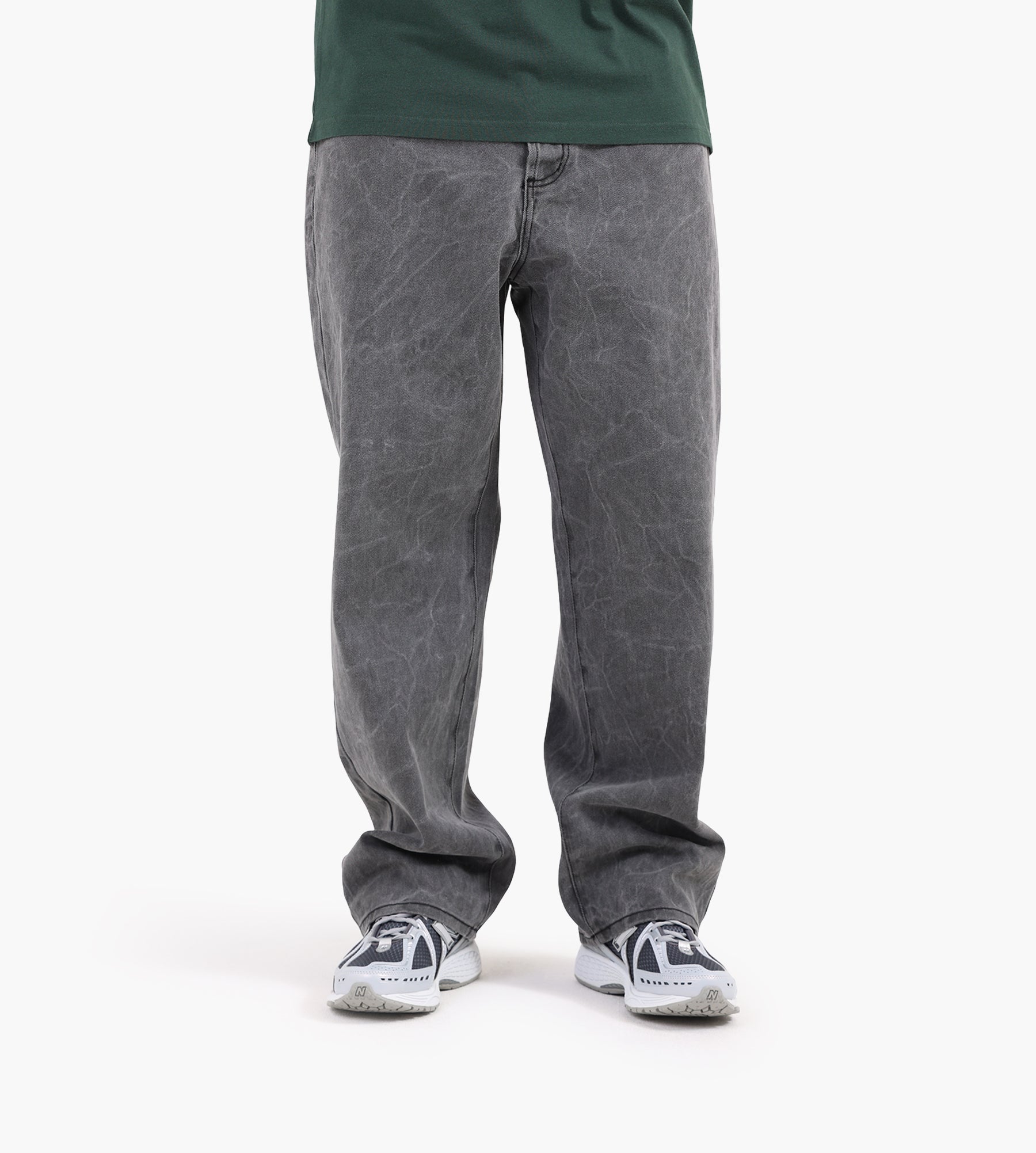 Obey Classic Wrinkle Baggy Denim Black Wrinkle Wash