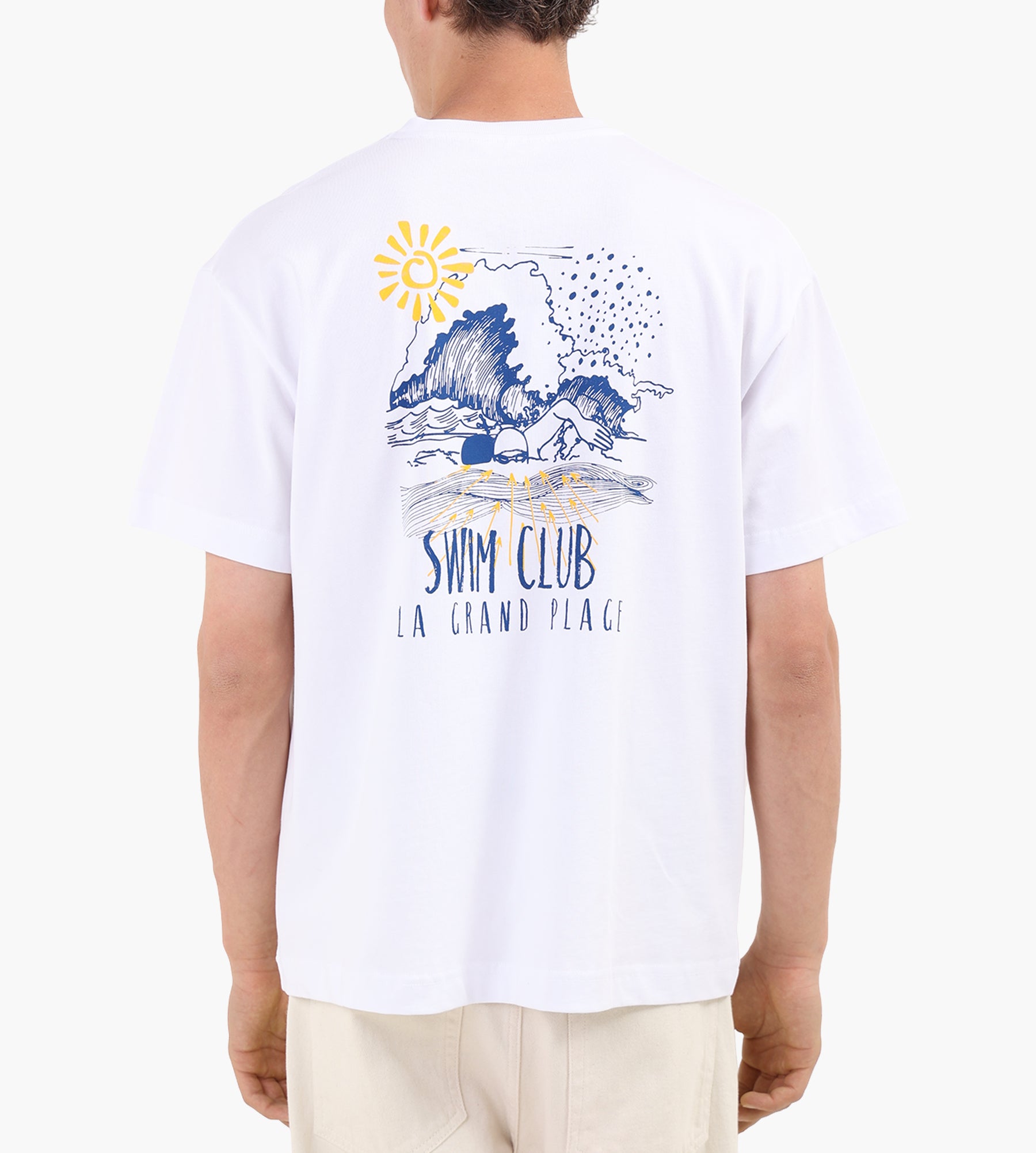 Libertine-Libertine Broke La Grande Plage 3697 Tee White