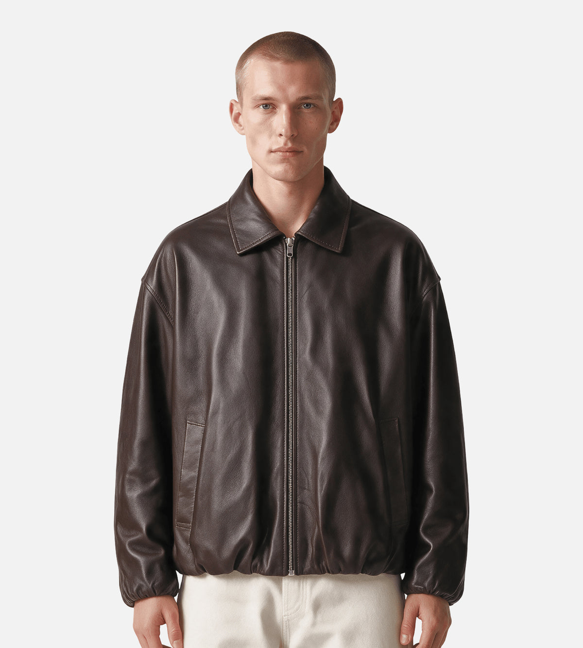 ARMA Backett Reversible Leather Jacket Coffee Bean