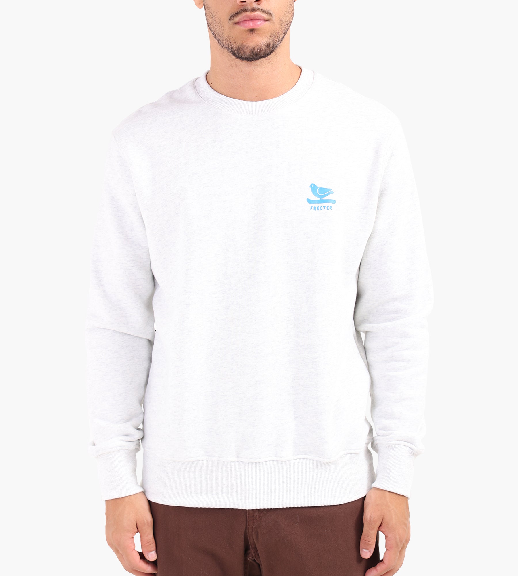 Freeter Paperwork Crewneck Grey