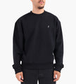 Sabbatical Script Logo Crewneck Black White