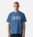 Sporty & Rich USA Wellness Club T-Shirt Dusty Blue White