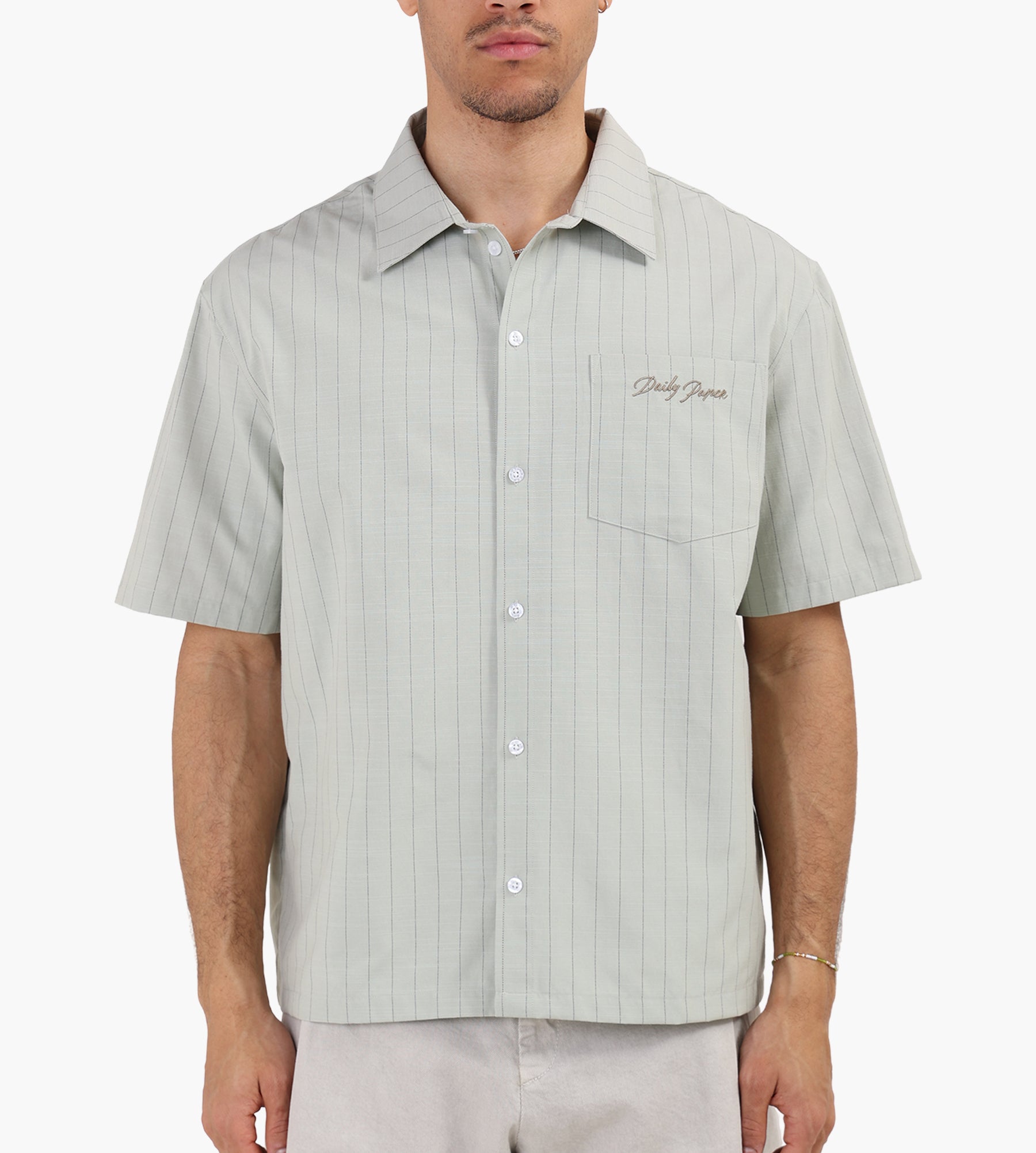 Daily Paper Script Short Sleeve Shirt Green