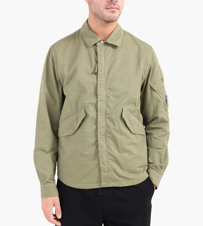 C.P. Company Overshirt In Diagonal Flatt Nylon Capers